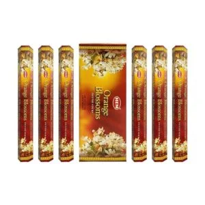 Paquete de palitos de incienso e incienso de azahar con_3