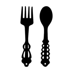 2 cucharas de metal para decoración de pared diseño de_1
