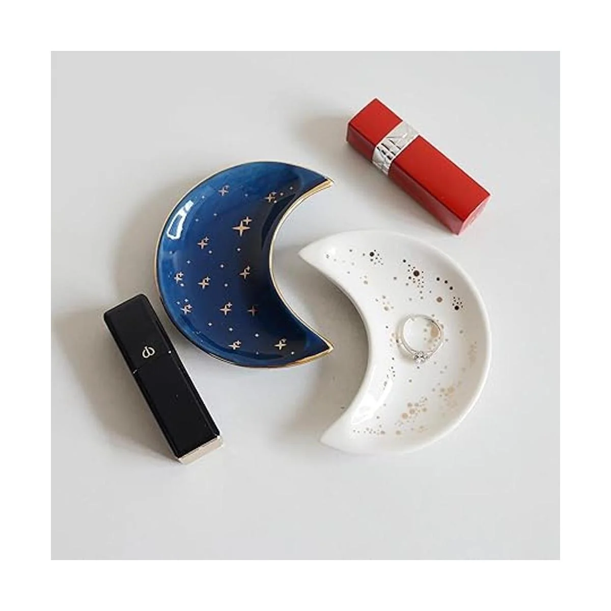 BIHOIB Bandeja de joyería de luna pequeña plato_3
