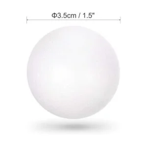 uxcell 25 bolas de espuma de poliestireno blanco de 1.5_3