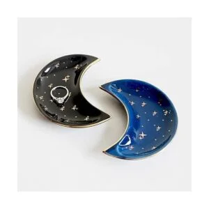 BIHOIB Bandeja de joyería de luna pequeña plato_5