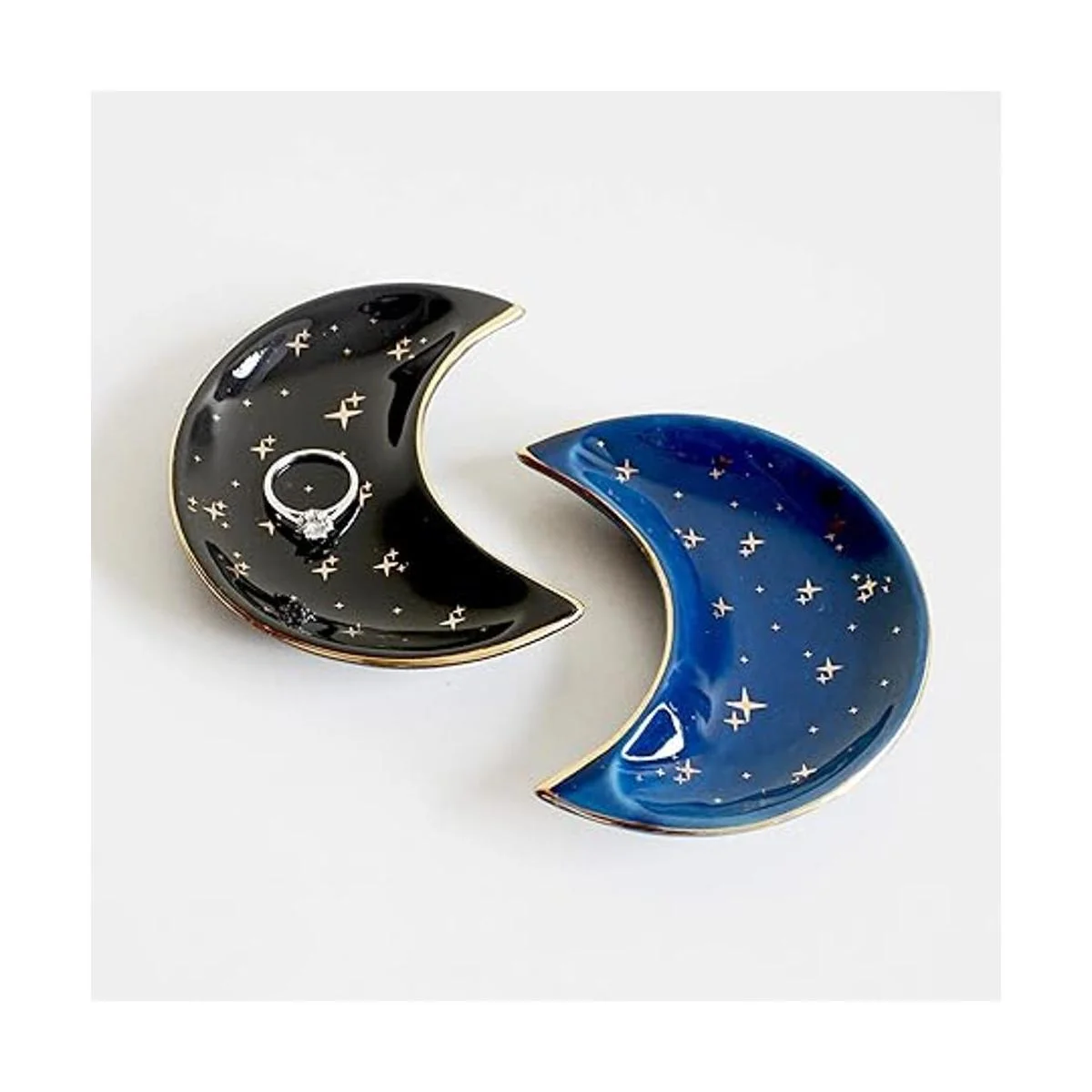 BIHOIB Bandeja de joyería de luna pequeña plato_5