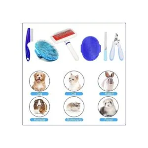 Kit de aseo de conejo de 6 piezas con cepillo de aseo para_3