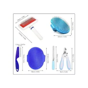 Kit de aseo de conejo de 6 piezas con cepillo de aseo para_2