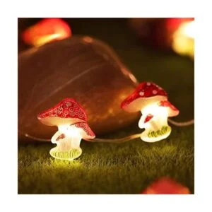Luces de decoración de hongos en serie de 10 pies de_2
