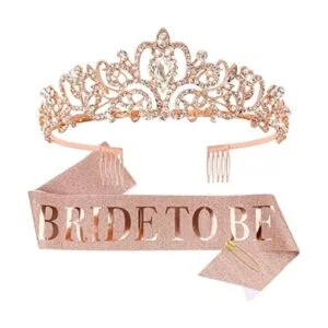 Bride To Be Kit de corona de novia y novia decoración de_1