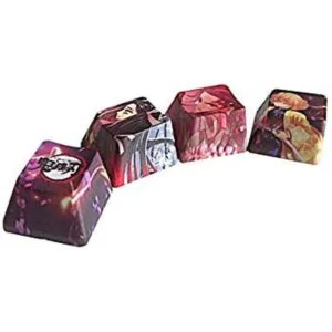 Juego de 4 teclas teclas PBT subcritas de 5 lados teclas_1