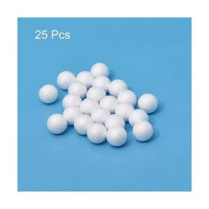uxcell 25 bolas de espuma de poliestireno blanco de 1.5_2