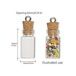 60 frascos pequeños de 0.0 fl oz botellas de vidrio_2