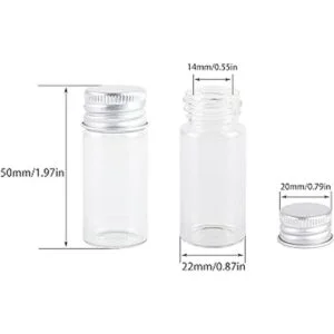 MaxMau 24 juegos de viales de vidrio de 0.3 fl oz_2