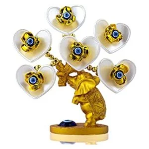 rbol de dinero de ojo malvado azul con figura de elefante_1