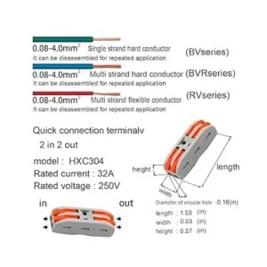 HENGXIA Tuercas de alambre de palanca 21 conectores de_2