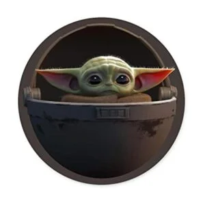 Baby Yoda Alfombrilla de ratón para juegos de goma_1