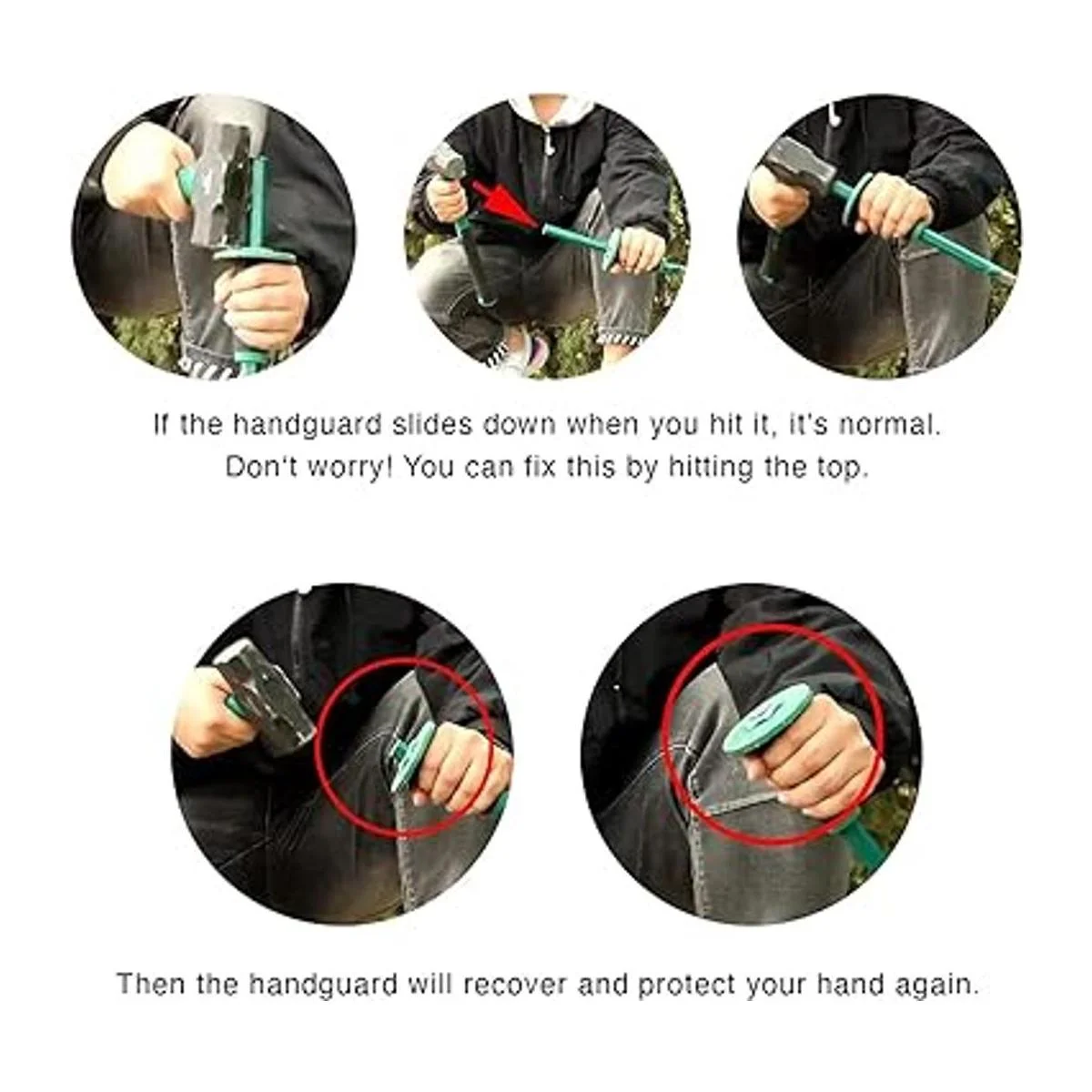 Genubi Cincel para mampostería con protector de mano_7