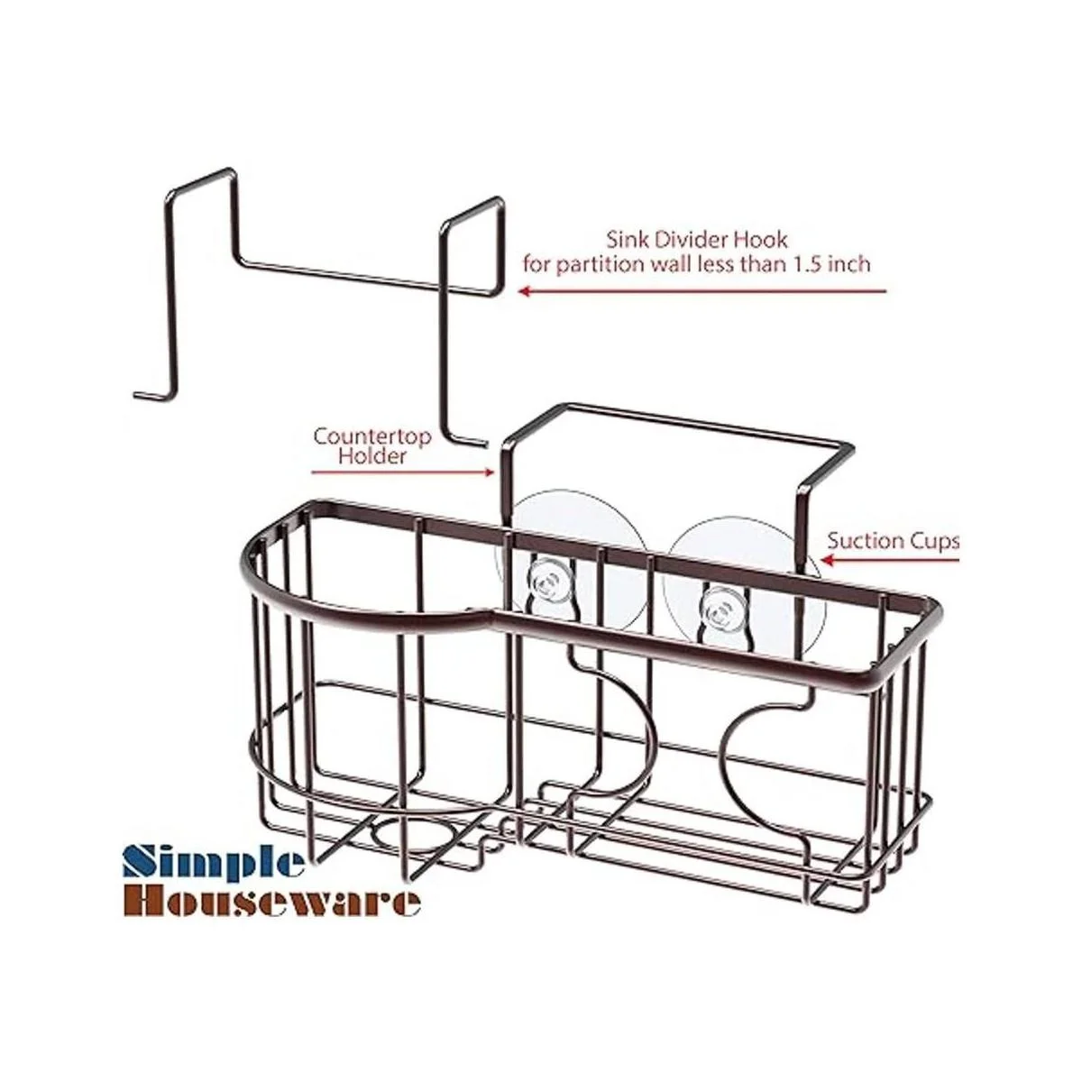 SimpleHouseware Organizador para fregadero de cocina para_2