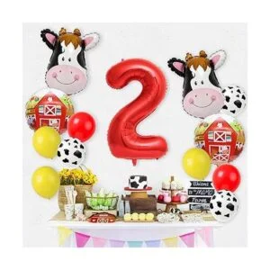 Globos de vaca para decoración de fiesta de cumpleaños de_3