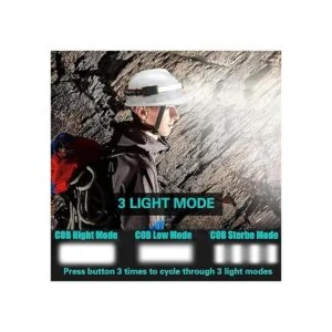 SEVENKA Linterna frontal recargable por USB de haz_4