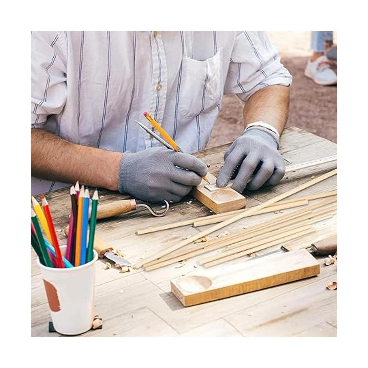 100 varillas de madera de varios tamaños para manualidades_7