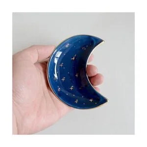 BIHOIB Bandeja de joyería de luna pequeña plato_2