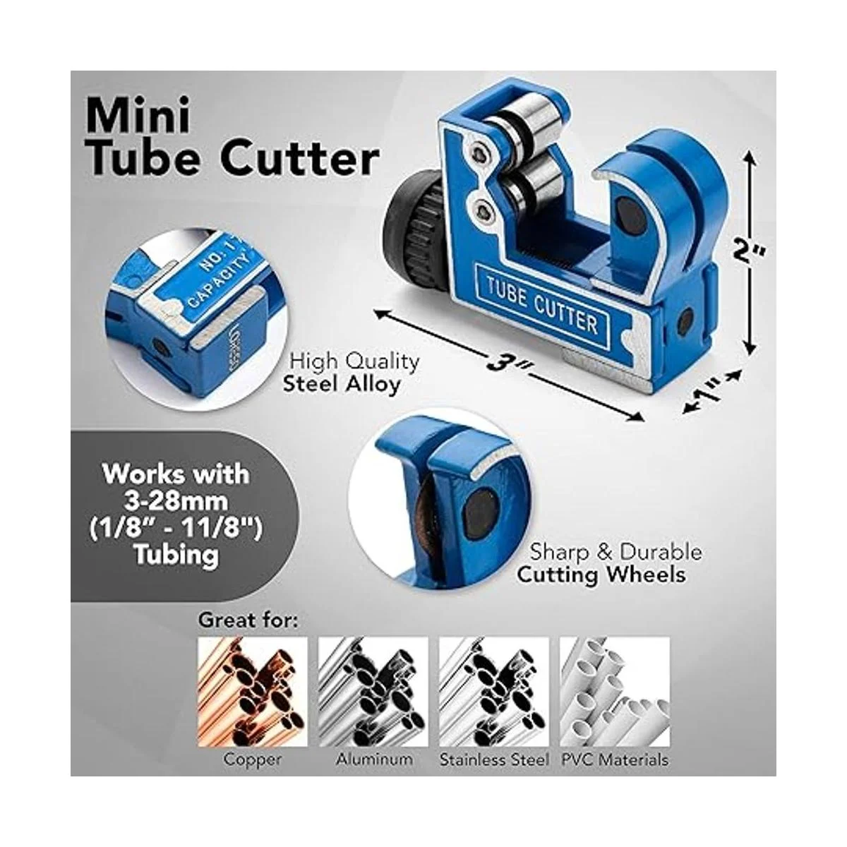 Loreso Mini cortador de tubos de cobre Mini cortador de_5