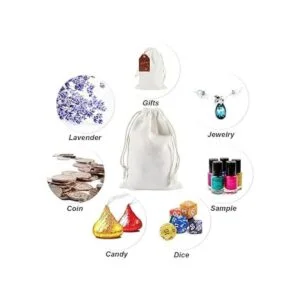 HRX Package 20 bolsas de muselina de 4 x 6 pulgadas_7