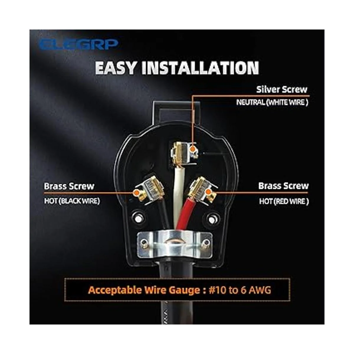 ELEGRP NEMA 1030P y NEMA 1050P enchufe angular 4 clavijas_5