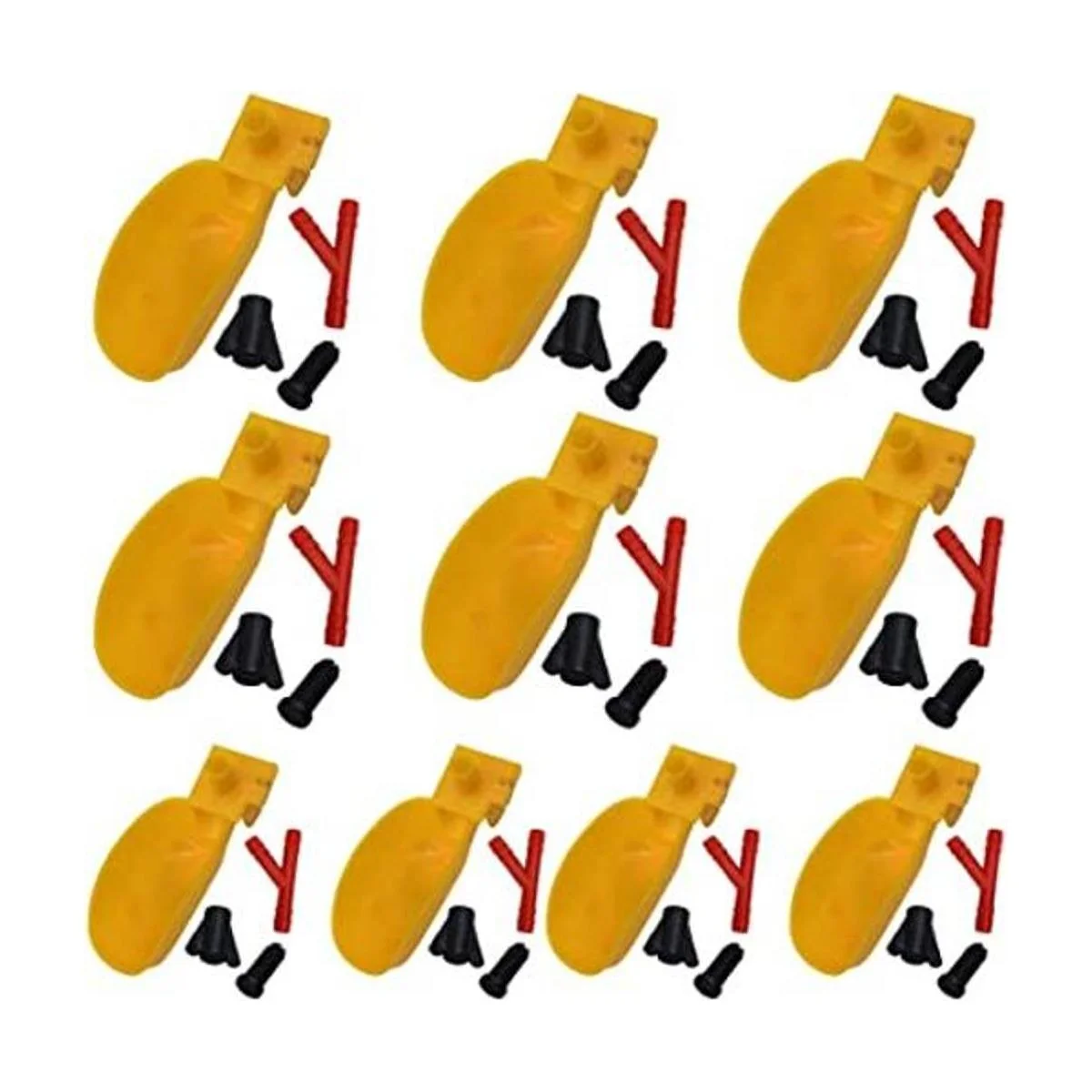 Tbrand 10 unidades de codorniz Waterer automático de aves_1