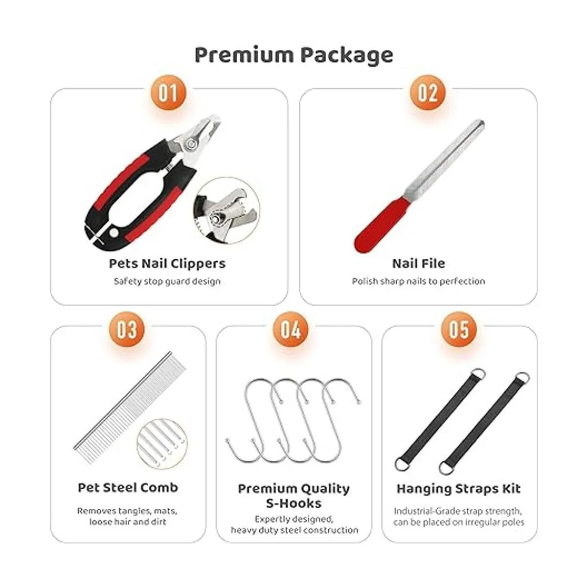 Guzekier Pet Dog Grooming Hammock Harness for Cats Dogs_3