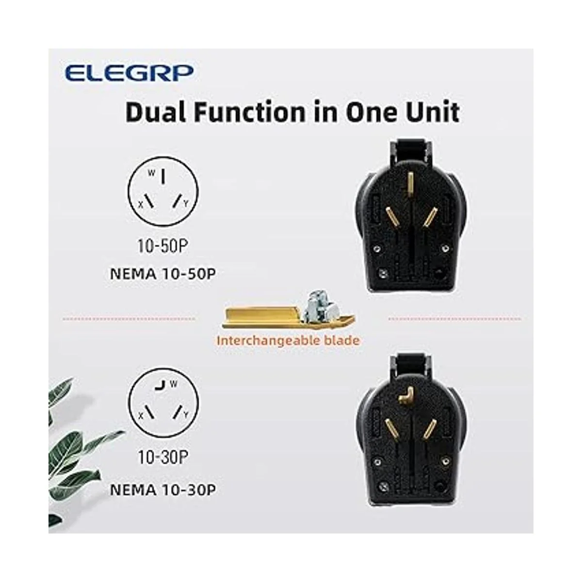 ELEGRP NEMA 1030P y NEMA 1050P enchufe angular 4 clavijas_4