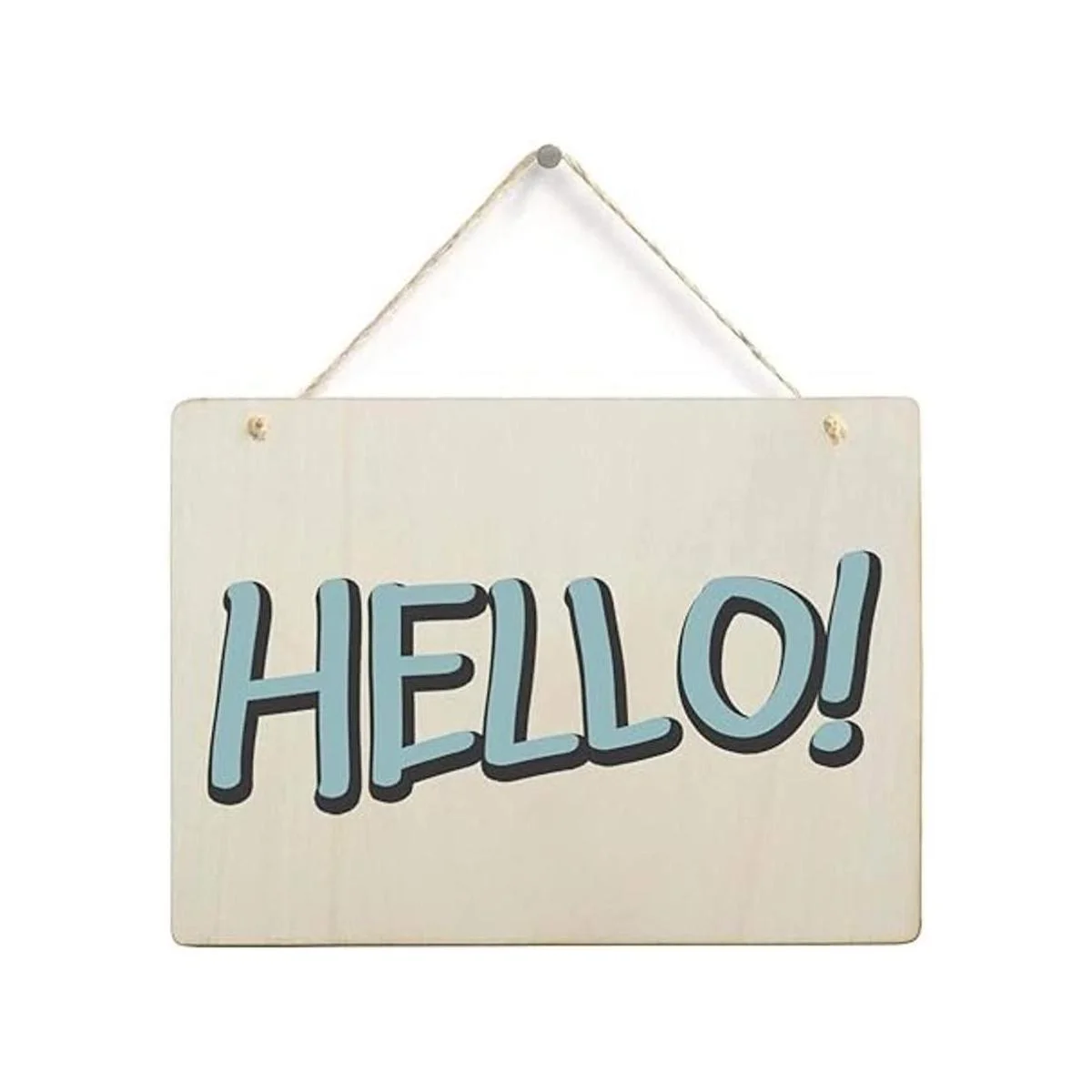 6 unidades de placas de madera en blanco rectángulo sin_4