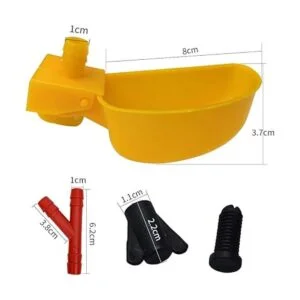 Tbrand 10 unidades de codorniz Waterer automático de aves_5