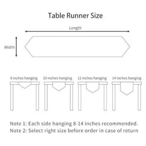 ARTABLE Camino de mesa rectangular de tela para casa_6