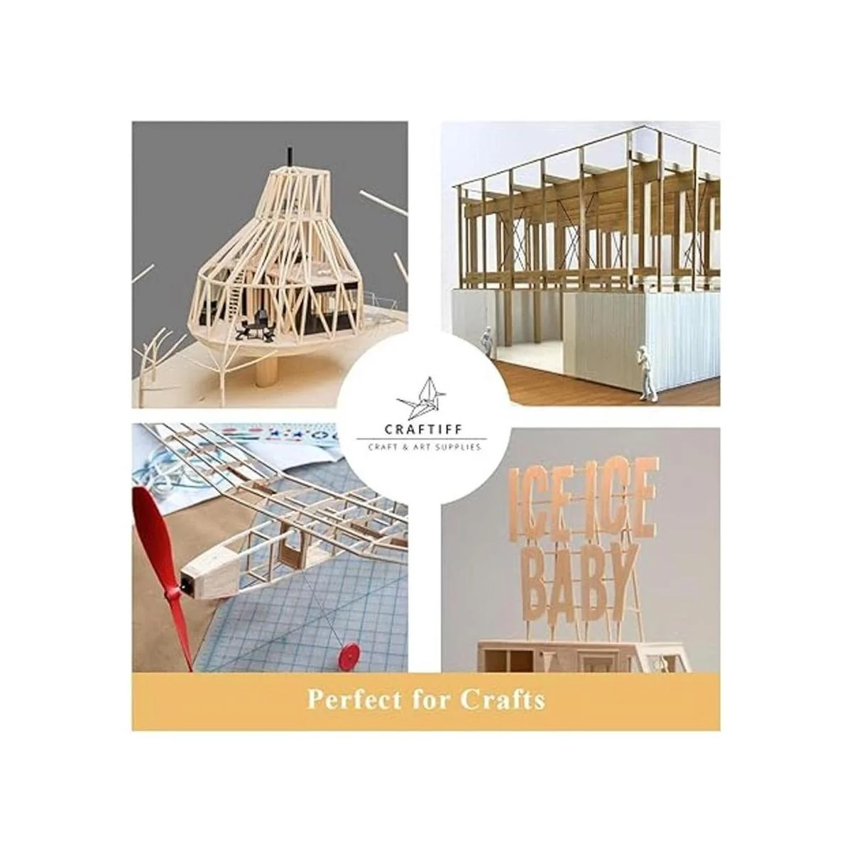 Craftiff Palillos de madera de 14 pulgadas cuadrados de_6