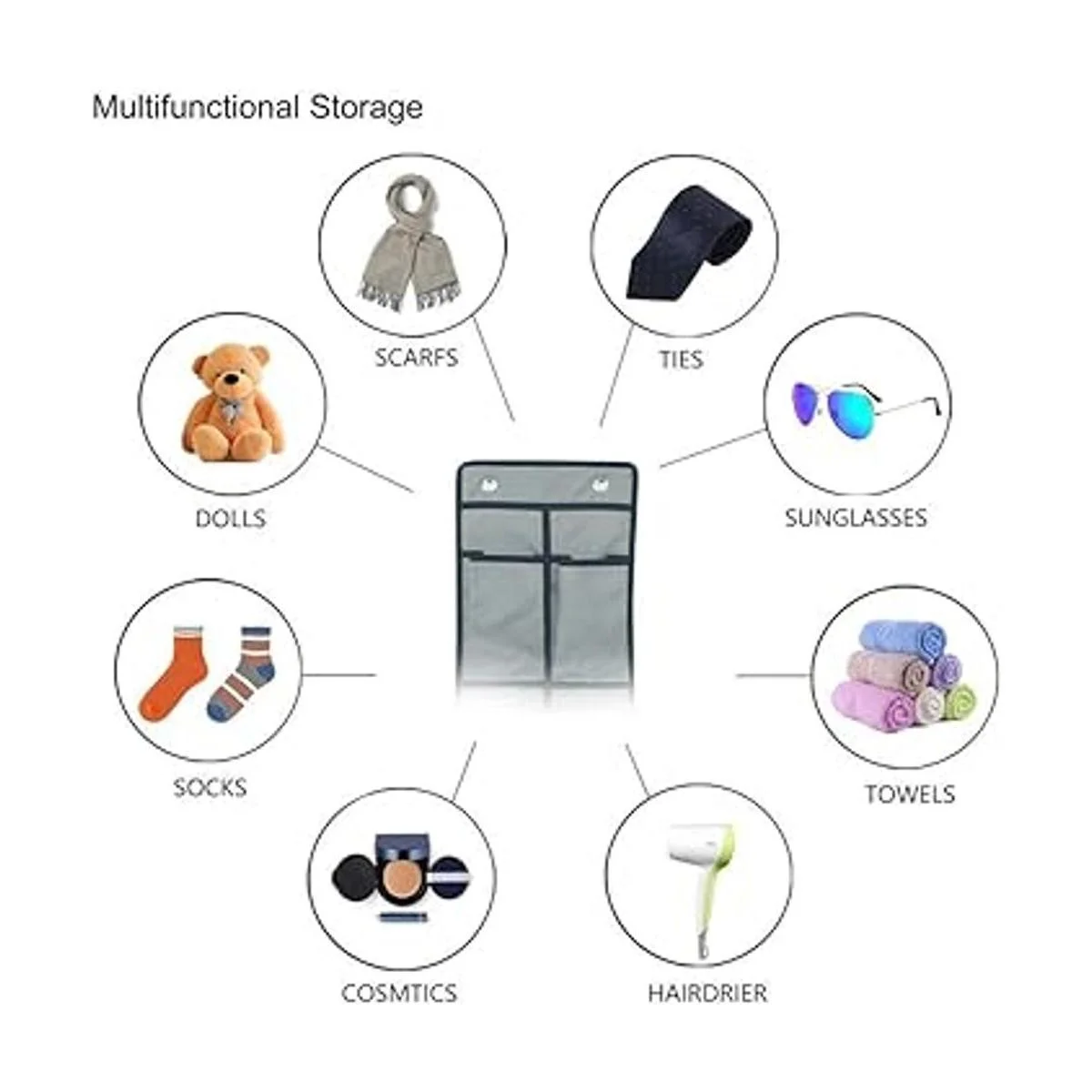 LONGTEAM Organizador de zapatos de tela Oxford gruesa_5