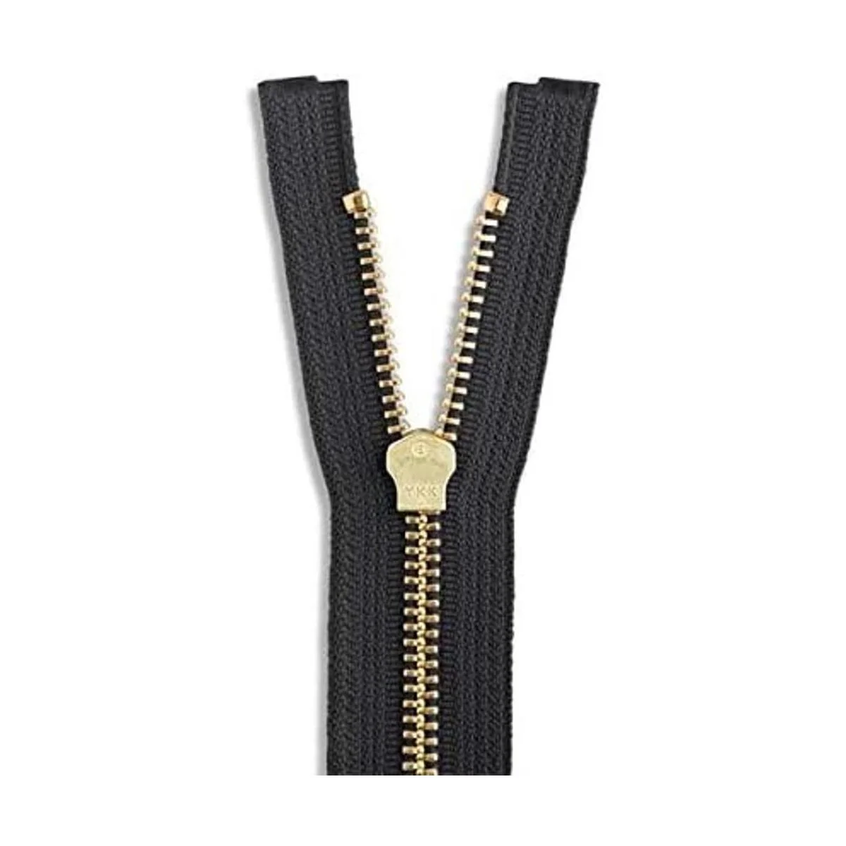 Chaqueta de latón de 12.0 in con cremallera negra para_3