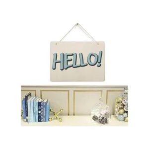 6 unidades de placas de madera en blanco rectángulo sin_6