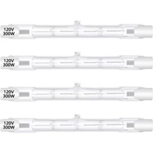 Paquete de 4 bombillas halógenas R7S de 4.646 in T3 300_1
