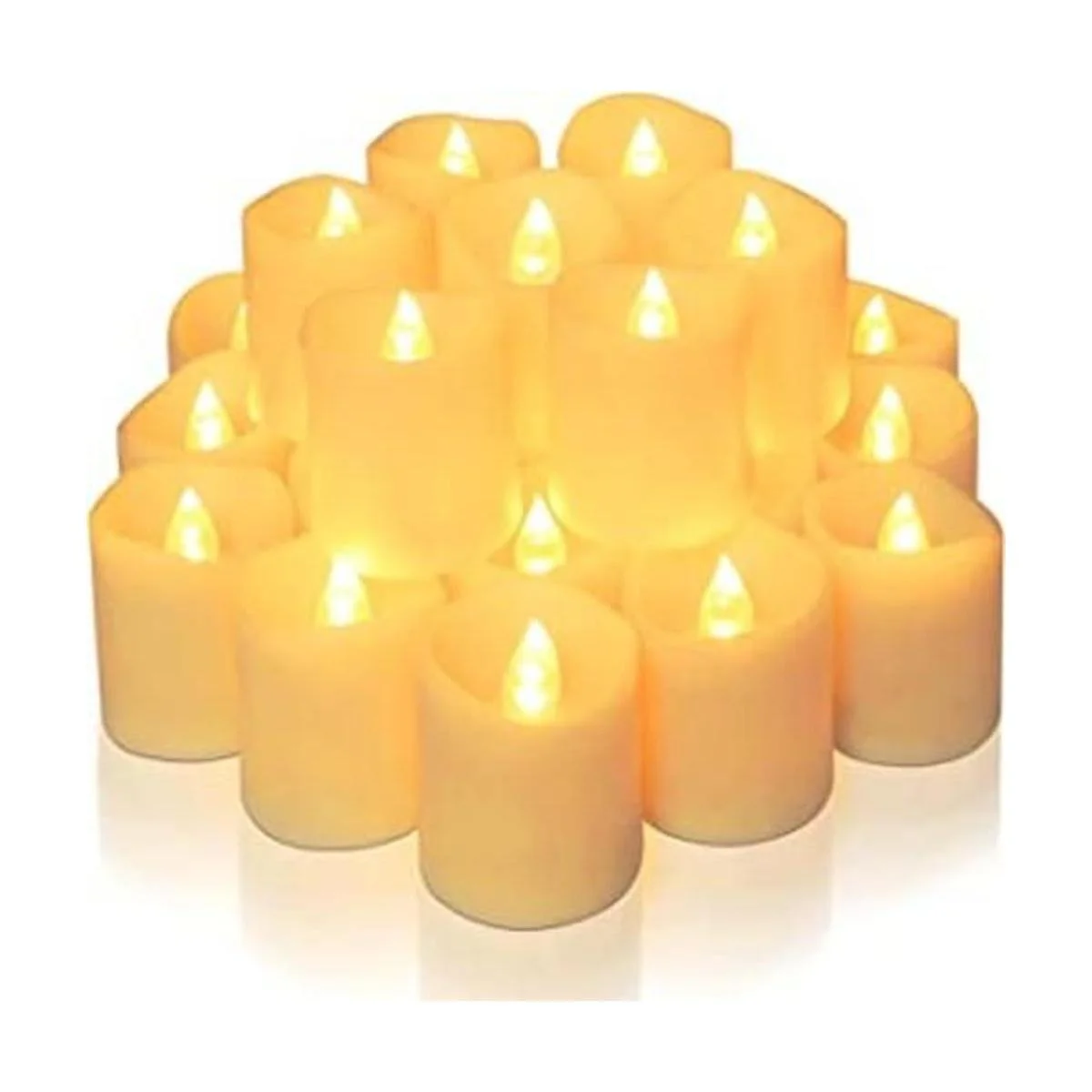 Homemory Paquete de 24 velas votivas LED sin llama velas_1