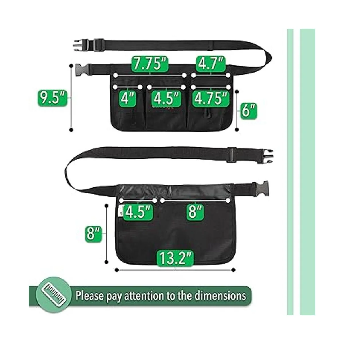 UNCO Delantal de cintura para herramientas de jardinería_3