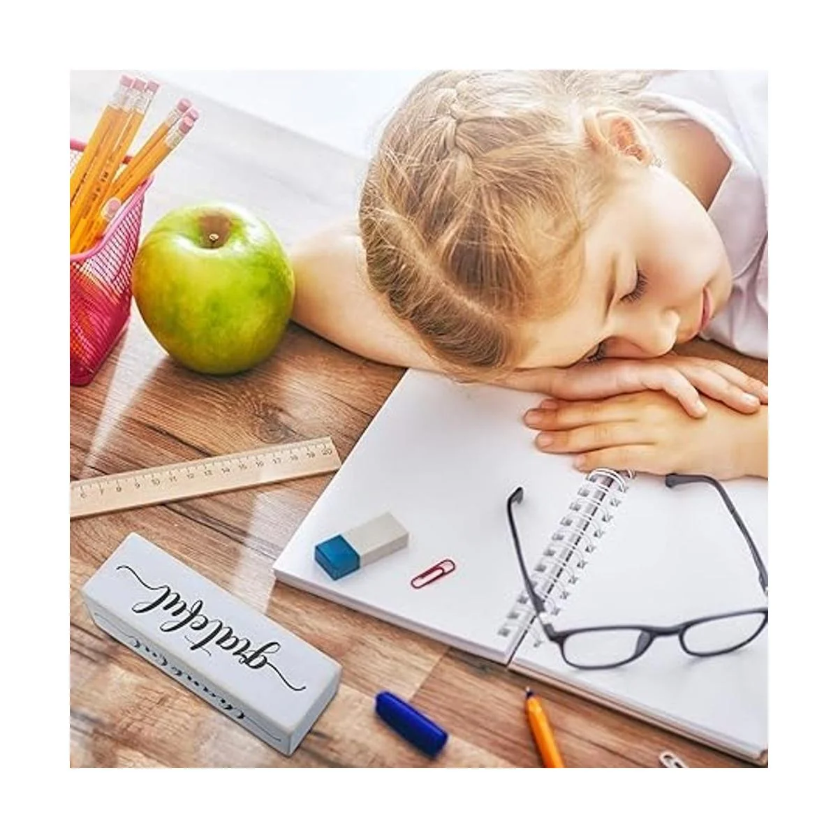 Letrero inspirador de cuatro caras de madera rústica_6