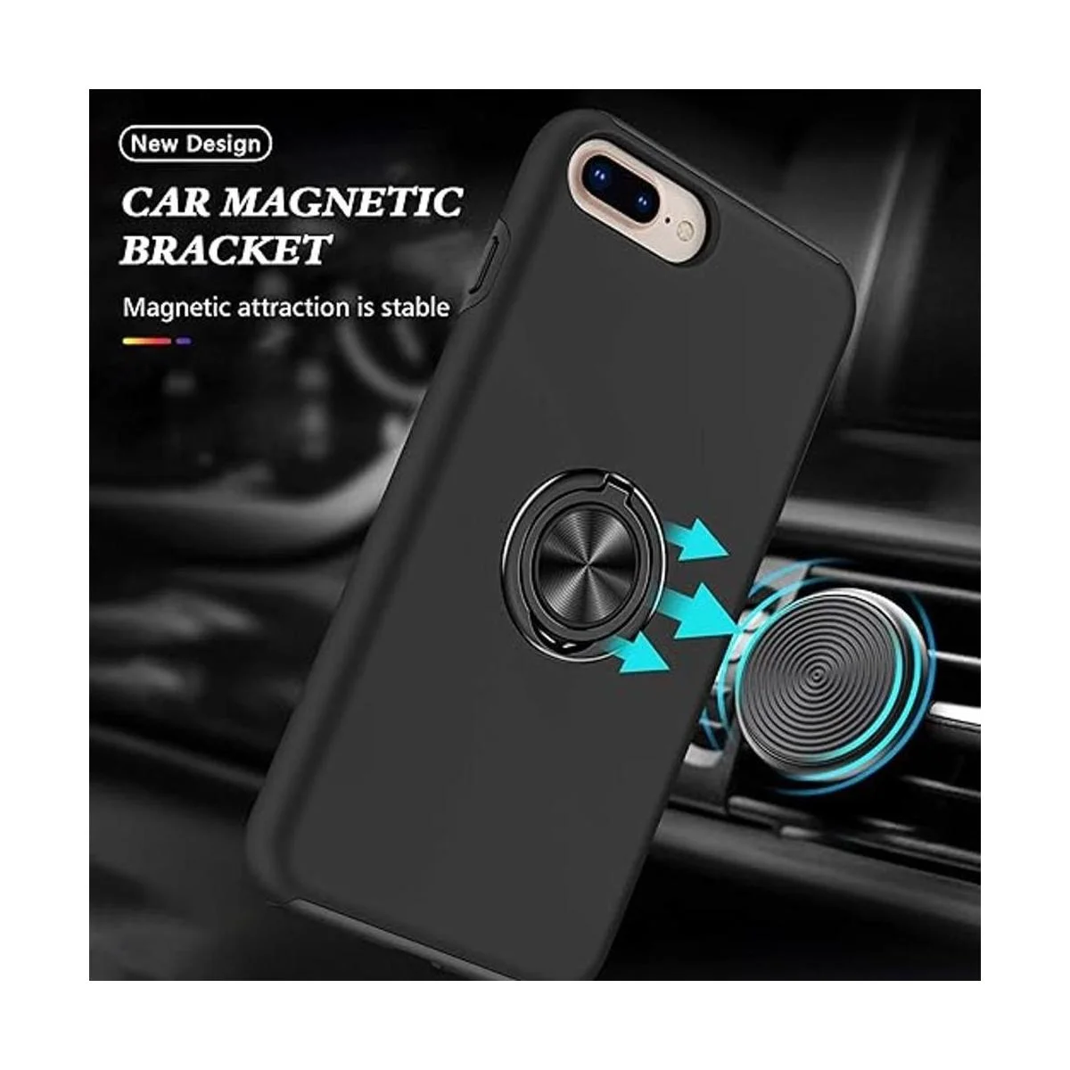 Yamink Funda compatible con iPhone 8 Plus con protector de_2