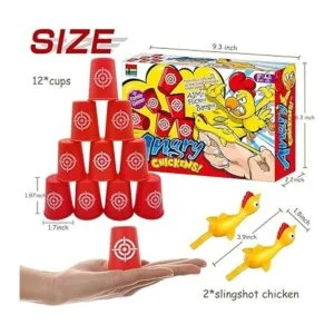 LAFALA Slingshots Juego de 12 copas de pollo y pollo_6