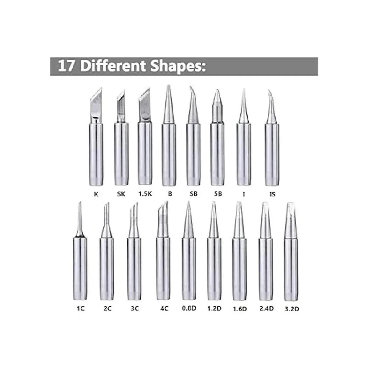 Yakamoz Juego de 17 puntas de soldador de 2952.8 ft para_2