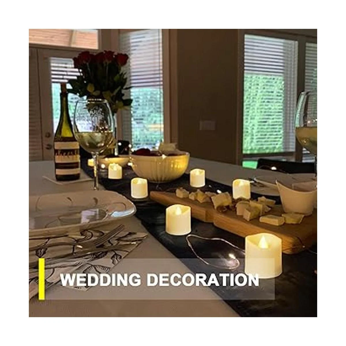 Homemory Paquete de 24 velas votivas LED sin llama velas_3