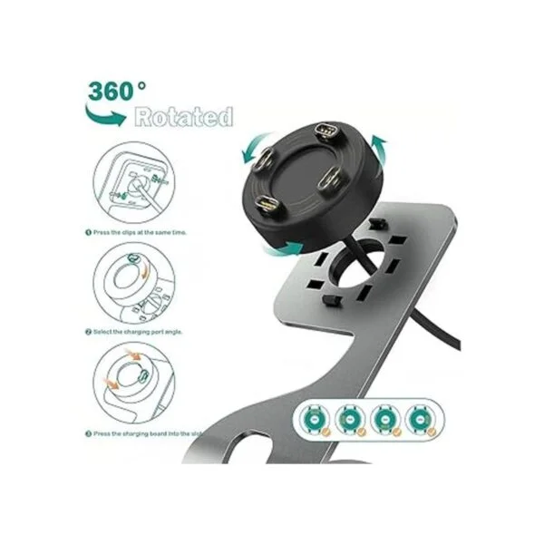 TUSITA Soporte de carga compatible con Garmin Fenix 7 7S_5