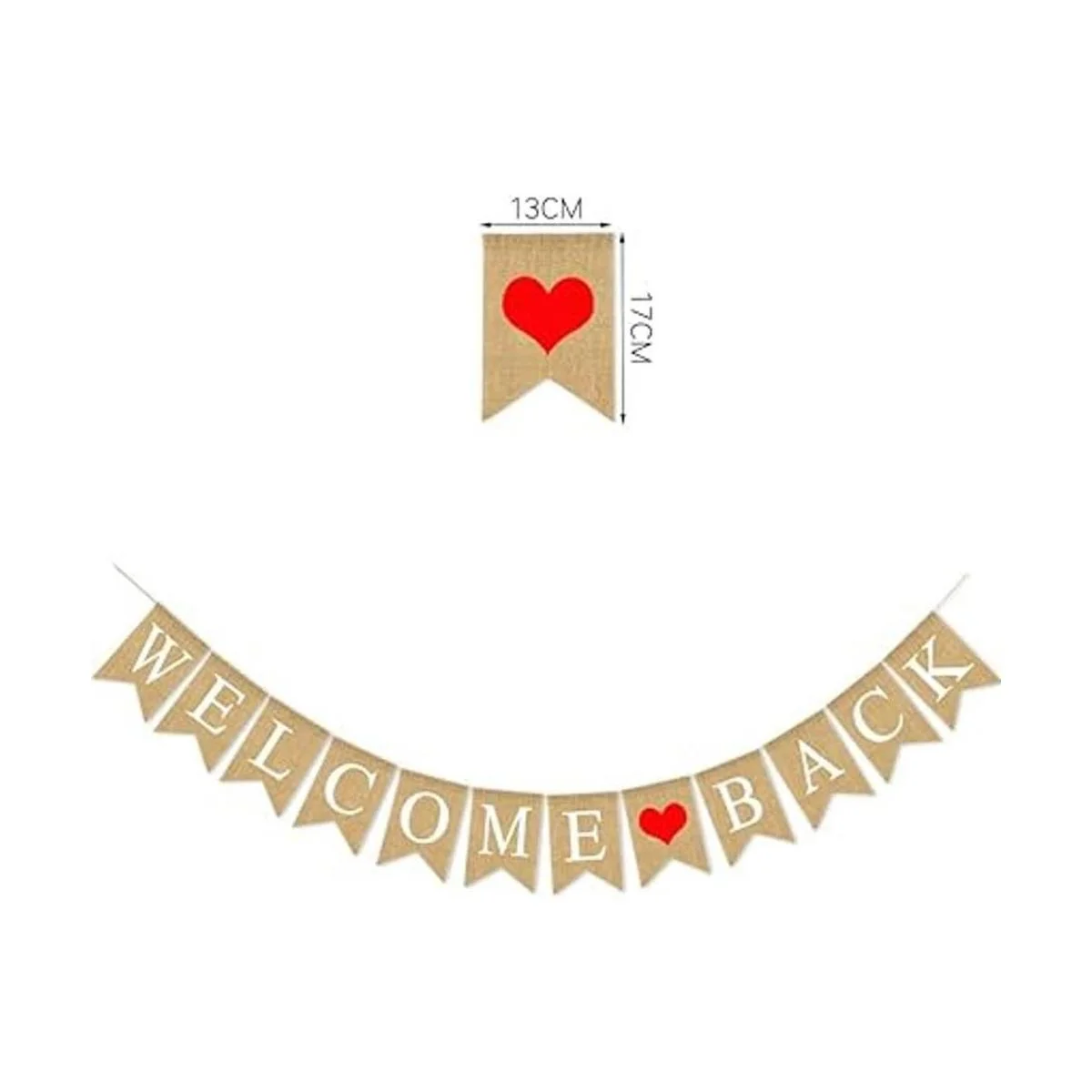 SWYOUN Bandera de arpillera con texto en inglés Welcome_4