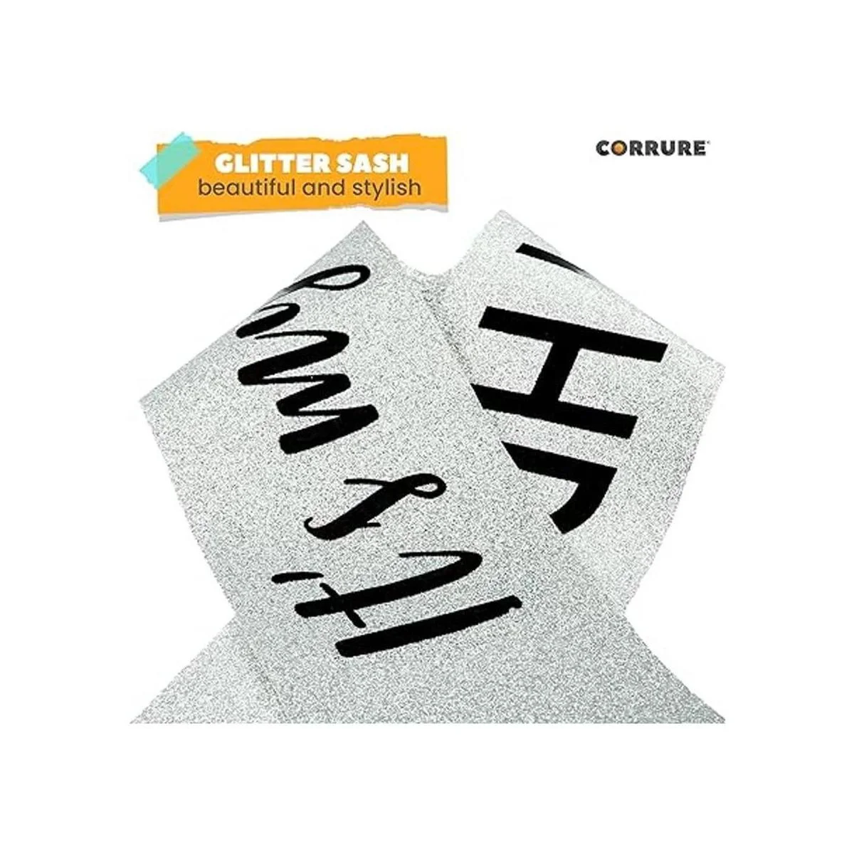 CORRURE Banda de cumpleaños con purpurina de Its My_6