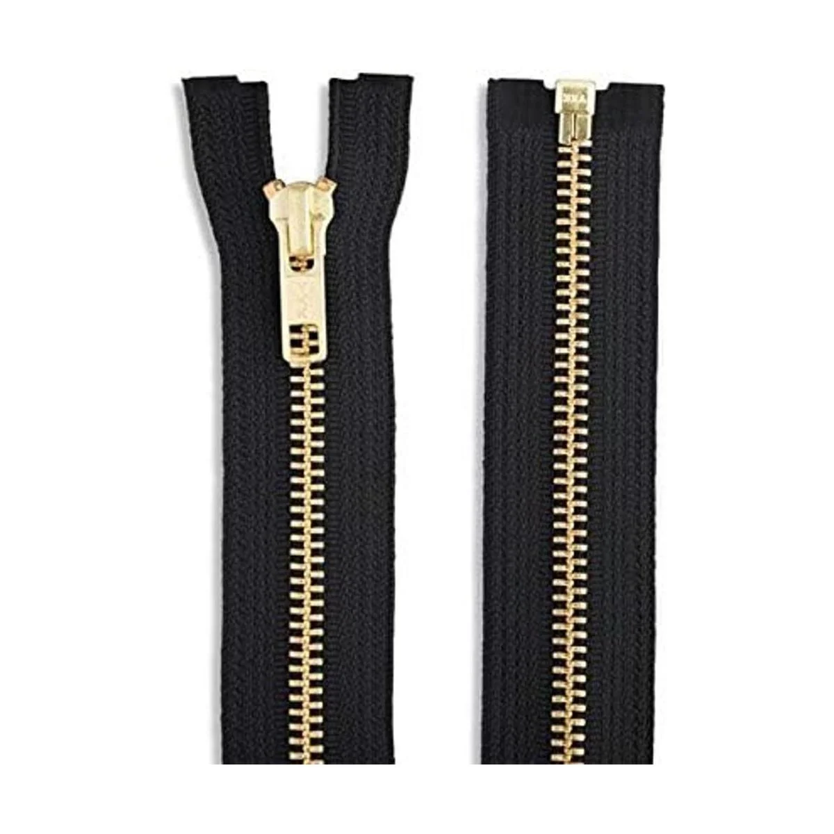 Chaqueta de latón de 12.0 in con cremallera negra para_4