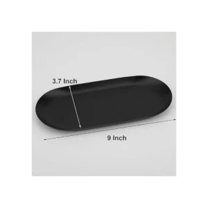 Bandeja decorativa de acero inoxidable juego de 2 9_2