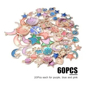 Aylifu 60 dijes de esmalte mixto con corazón luna_2